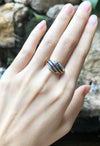 SJ1170 - Blue Sapphire with Diamond Ring Set in 18 Karat Gold Settings
