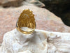 SJ1228 - Diamond Native American Ring Set in 18 Karat Gold Settings