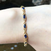 SJ6035 - Blue Sapphire Bracelet Set in 18 Karat Gold Settings