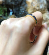 SJ1946 - Blue Sapphire with Diamond Ring Set in 18 Karat Gold Settings