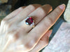 SJ1746 - GIA Certified Unheated 4 carat Ruby with Diamond Ring Set in 18 Karat Gold