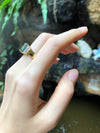 SJ6239 - Green Sapphire with Diamond Ring Set in 18 Karat Gold Settings