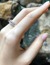 SJ6154 - Ruby with Diamond Ring Set in 18 Karat White Gold Settings