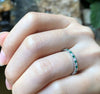 SJ1786 - Emerald with Diamond Ring Set in 18 Karat White Gold Settings