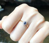SJ1114 - Blue Sapphire with Diamond Ring Set in 18 Karat Gold Settings