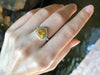SJ2546 - Heart Shape Yellow Sapphire with Diamond Ring Set in 18 Karat White Gold
