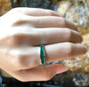 SJ1946 - Emerald Ring Set in 18 Karat White Gold Settings