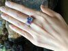 SJ2174 - Blue Sapphire, Pink Sapphire with Diamond Ring in 18 Karat White Gold Settings