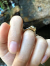 SJ6131 - Green Sapphire with Diamond Ring Set in 18 Karat Gold Settings