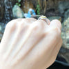 SJ2805 - Diamond and Yellow Diamond Ring Set in 18 Karat White Gold Settings