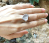 SJ1227 - Diamond Heart Ring Set in 18 Karat White Gold Settings