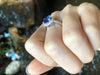 SJ1828 - GIA Certified 3cts Ceylon Blue Sapphire with Diamond Ring Set in Platinum