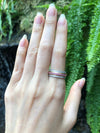 SJ2146 - Pink Sapphire with Diamond Eternity Ring Set in 18 Karat White Gold Settings