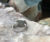 SJ3111 - Emerald with Diamond Ring Set in 18 Karat White Gold Settings