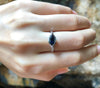 SJ1432 - Blue Sapphire 0.94 Carat with Diamond 0.18 Carat Ring Set in 18 Karat White Gold