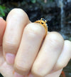 SJ2126 - Blue Sapphire with Diamond Ring Set in 18 Karat Gold Settings