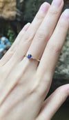 JR0657R - Blue Sapphire & Diamond Ring Set in 18 Karat Gold Setting