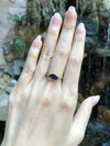 SJ2226 - Blue Sapphire with Diamond Ring Set in 18 Karat Gold Settings