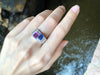 SJ2174 - Blue Sapphire, Pink Sapphire with Diamond Ring in 18 Karat White Gold Settings