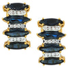 JE0607R - Blue Sapphire & Diamond Earrings in 18 Karat Gold Setting
