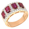 JR1377R - Ruby & Diamond Ring Set in 18 Karat Rose Gold Setting