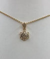 JP0045S - Diamond Honeycomb Pendant Set in 18 Karat Gold Setting