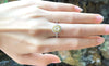 SJ2805 - Diamond and Yellow Diamond Ring Set in 18 Karat White Gold Settings