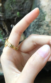 JRB8382 - Cabochon Ruby & Diamond Serpent Ring Set in 18 Karat Gold Setting