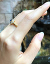 SJ6175 - Cabochon Blue Sapphire with Diamond Ring Set in 18 Karat Gold Settings