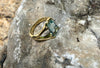 SJ1900 - Aquamarine Ring Set in 18 Karat Gold Settings