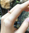 JR0468R - Ruby & Diamond Ring Set in 18 Karat Gold Setting
