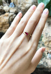 JR0674R - Marquise Ruby & Diamond Ring Set in 18 Karat Gold Setting