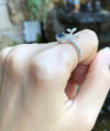 SJ6081 - Blue Sapphire with Diamond Ring Set in 18 Karat White Gold Settings