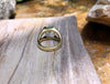 SJ1900 - Aquamarine Ring Set in 18 Karat Gold Settings