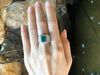 SJ1826 - Emerald with Diamond Ring Set in 18 Karat White Gold Settings
