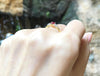 JR0468R - Ruby & Diamond Ring Set in 18 Karat Gold Setting