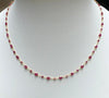 SJ1315 - Ruby Necklace Set in 18 Karat Gold Settings