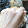 SJ6172 - London Blue Topaz Ring Set in 18 Karat Gold Settings