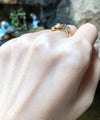 SJ1915 - Blue Sapphire with Diamond Ring Set in 18 Karat Gold Settings