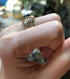SJ1386 - Blue Sapphire with Diamond Ring Set in 18 Karat Gold Settings
