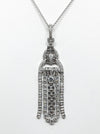 SJ1280 - Diamond Pendant Set in 18 Karat White Gold Settings