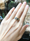 SJ1346 - Blue Sapphire with Diamond Ring Set in 18 Karat Gold Settings