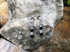 SJ6181 - Onyx with Diamond Earrings Set in 18 Karat White Gold Settings