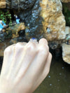 SJ1810 - Certified Royal Blue Sapphire with Diamond Ring Set in Platinum 950 Settings