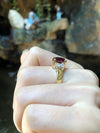SJ1746 - GIA Certified Unheated 4 carat Ruby with Diamond Ring Set in 18 Karat Gold