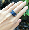 SJ6065 - Blue Sapphire with Diamond Ring Set in 18 Karat Gold Settings
