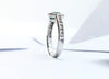 SJ1210 - Emerald with Diamond Ring Set in 18 Karat White Gold Settings