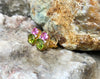 SJ1906 - Pink Sapphire and Peridot with Diamond Earrings Set in 18 Karat Gold Settings