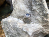 SJ1469 - Blue Sapphire with Diamond Ring Set in 18 Karat White Gold Settings