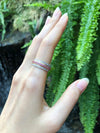 SJ2146 - Pink Sapphire with Diamond Eternity Ring Set in 18 Karat White Gold Settings